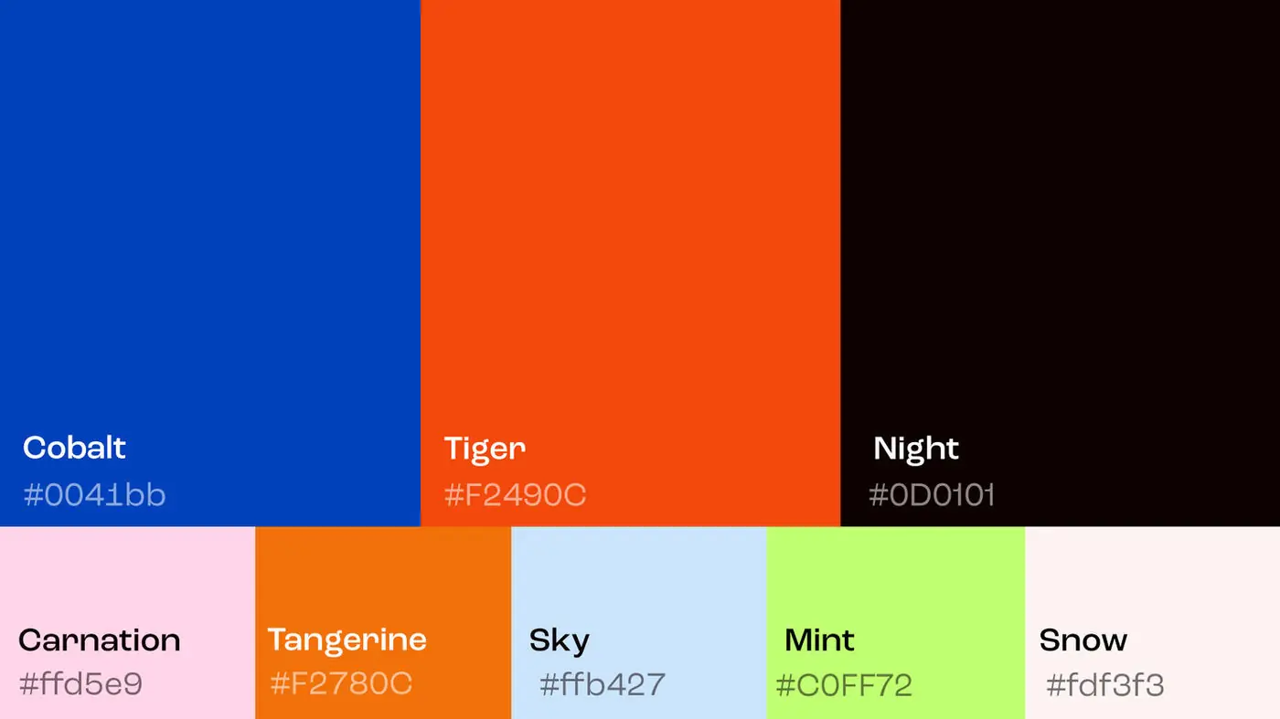 Deep colour palette