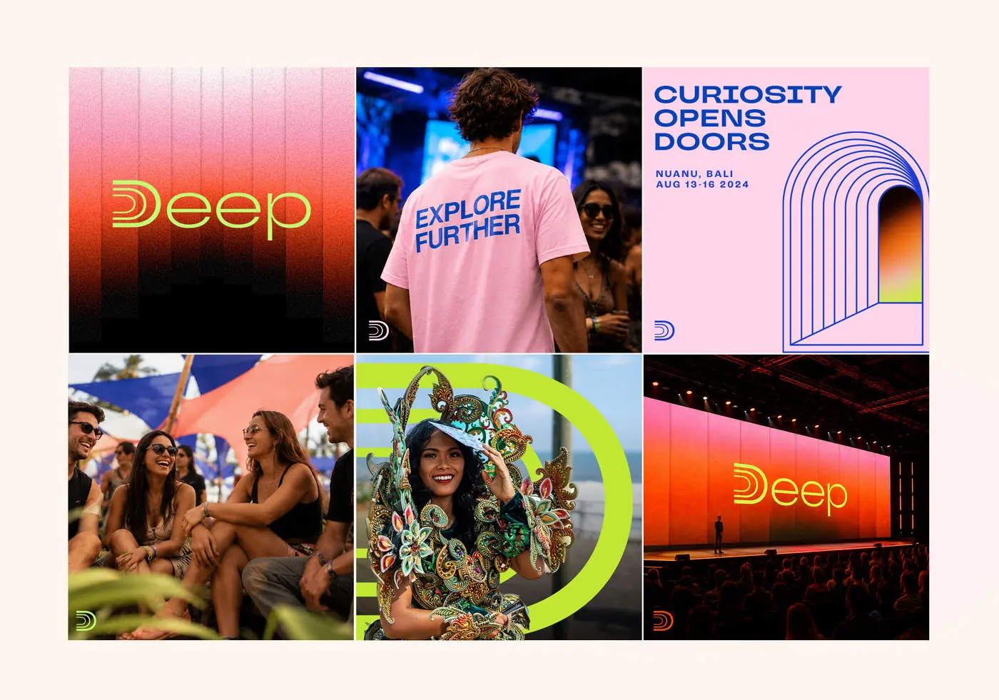 Deep event collage