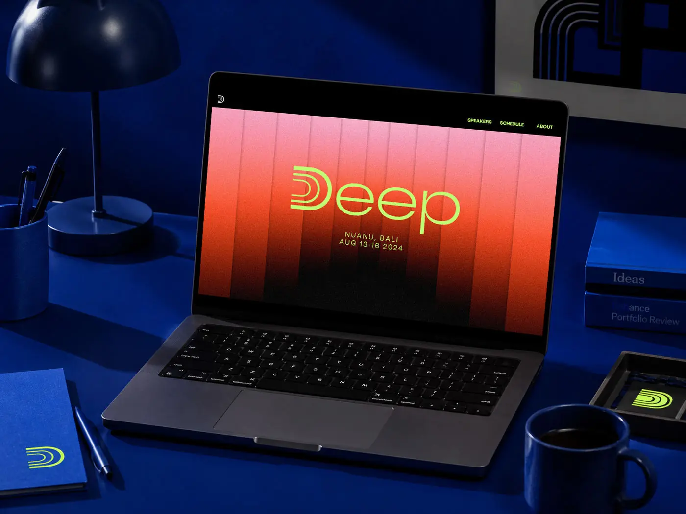 Deep website on a laptop