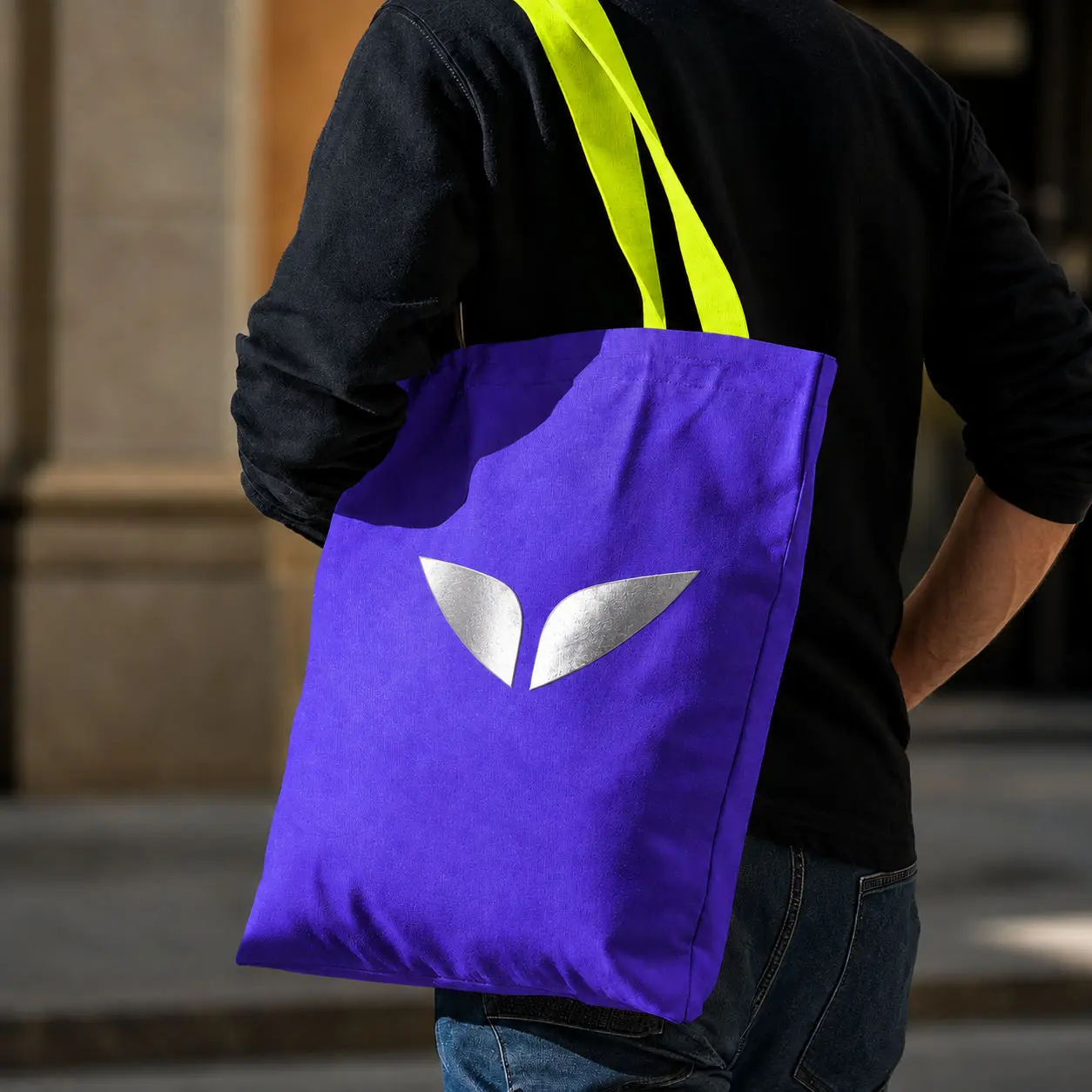 Violet Future Human tote bag