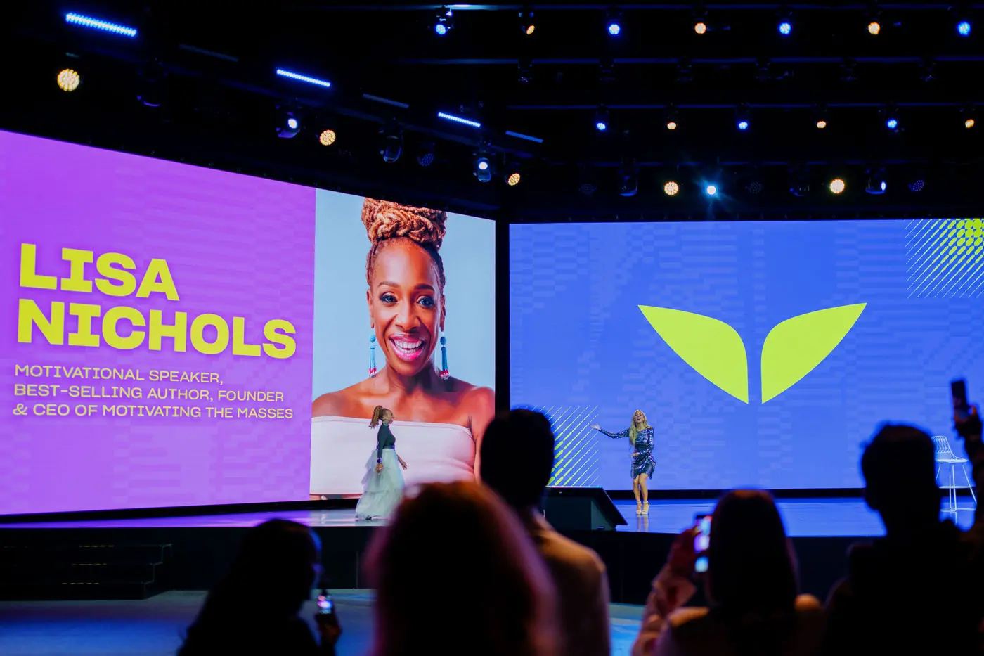Lisa Nichols on stage