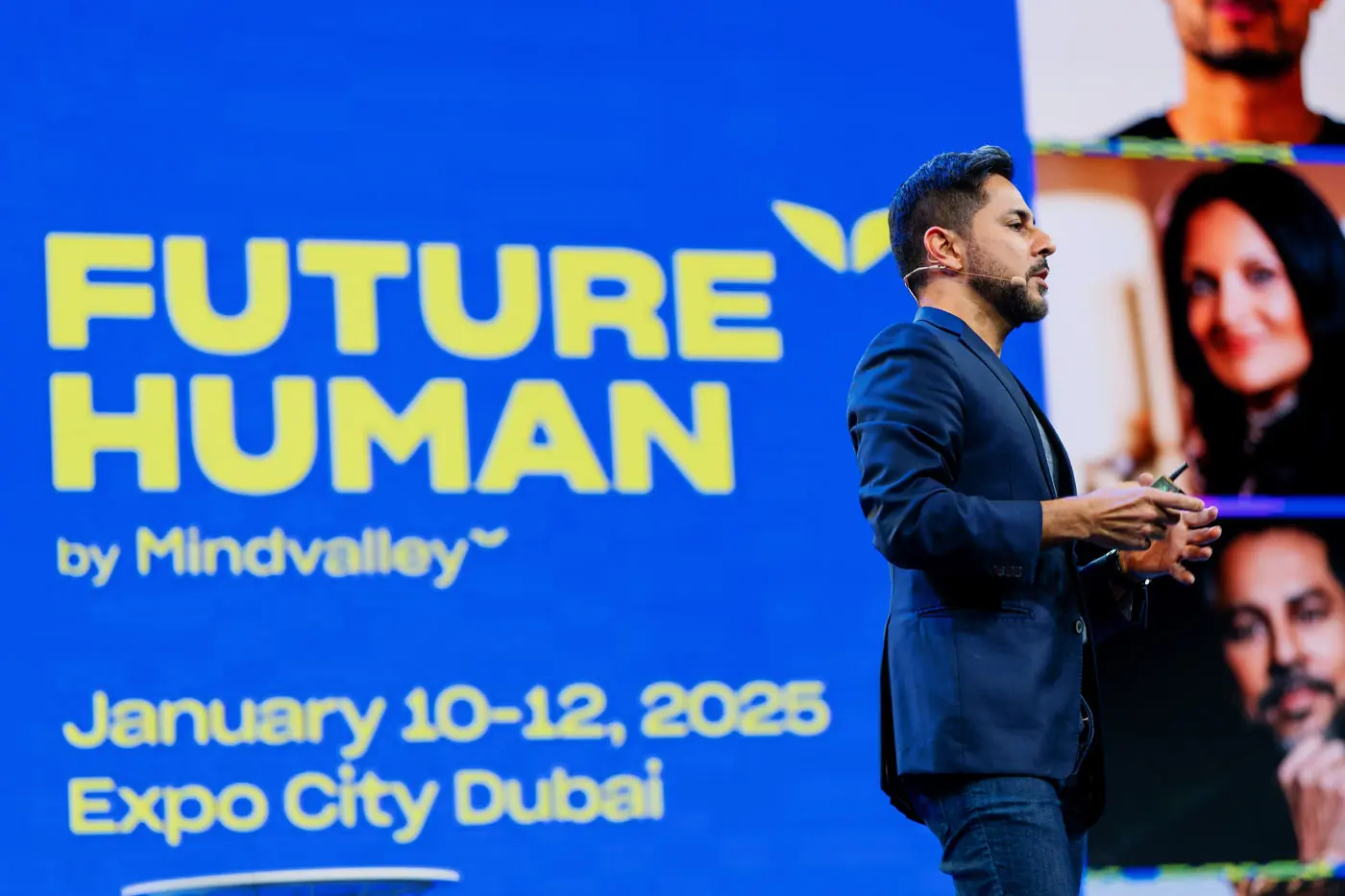 Future Human date screen: January 10–12, 2025, Expo City Dubai