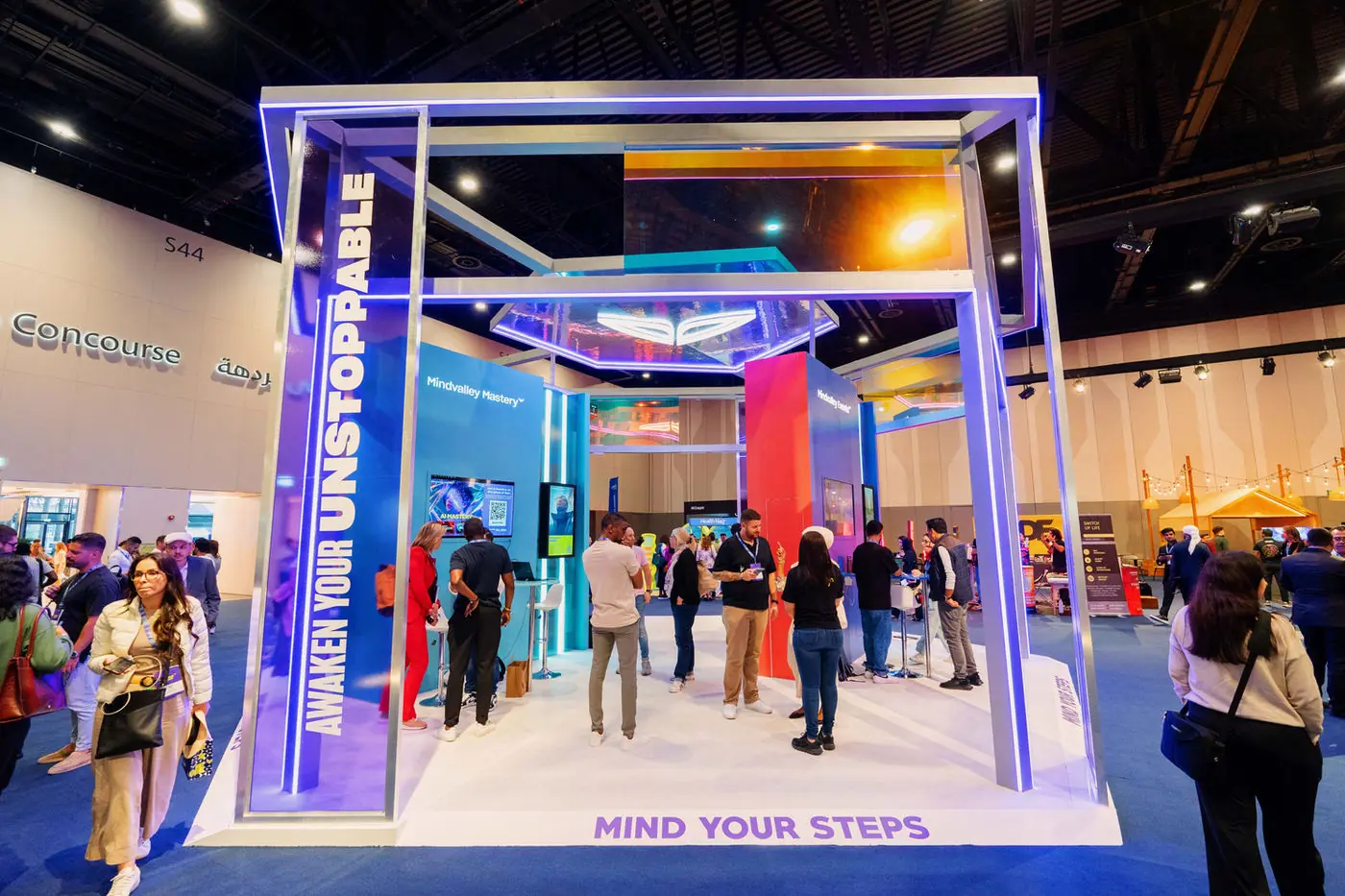 Branded installation in the expo hall