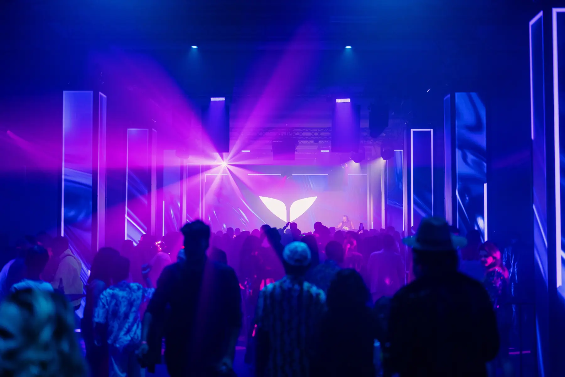 Light show on the main stage