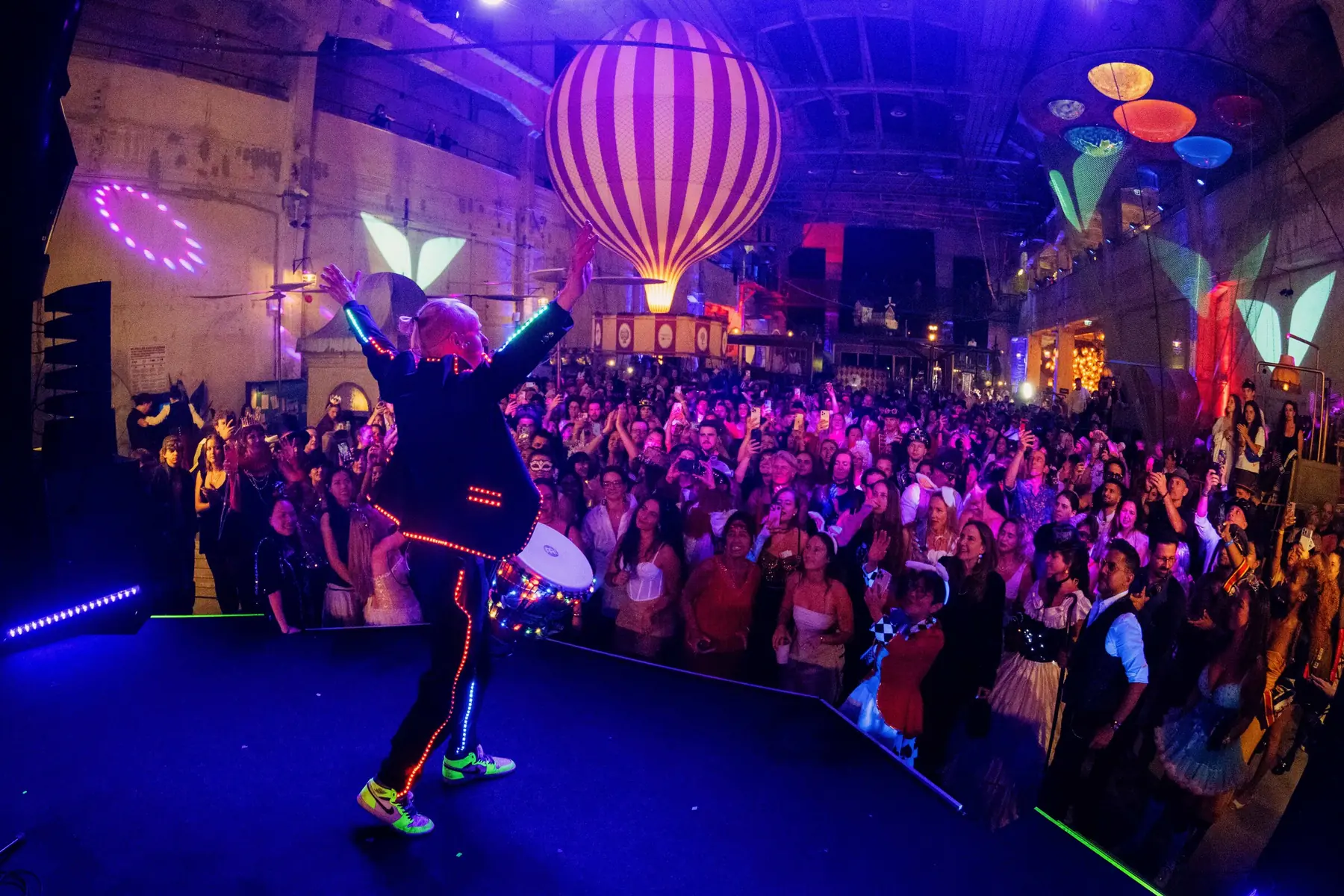 Dancer on stage at the party