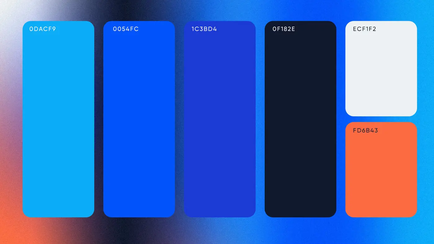 Omvana colour palette
