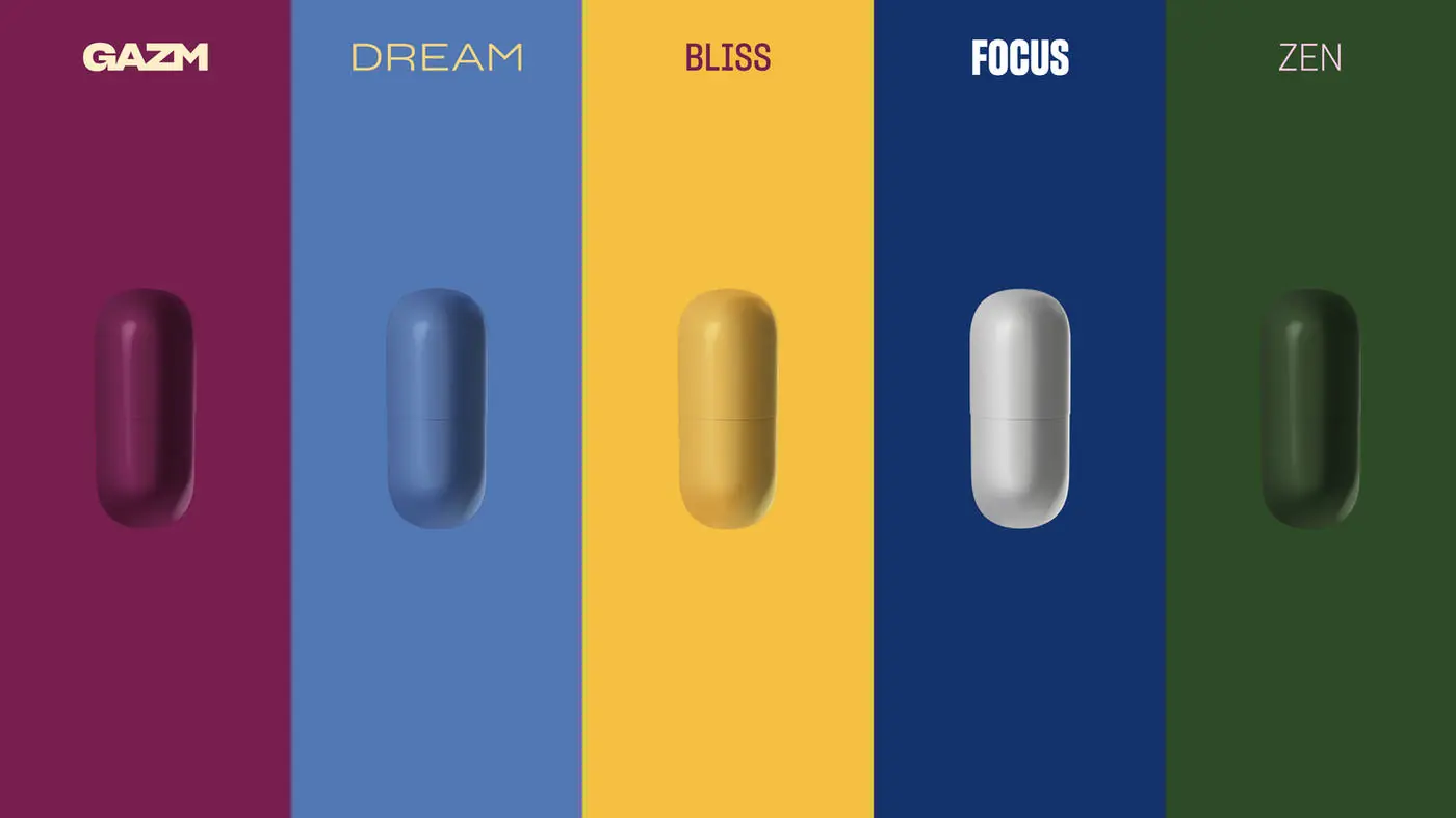 Capsules on the five States colours