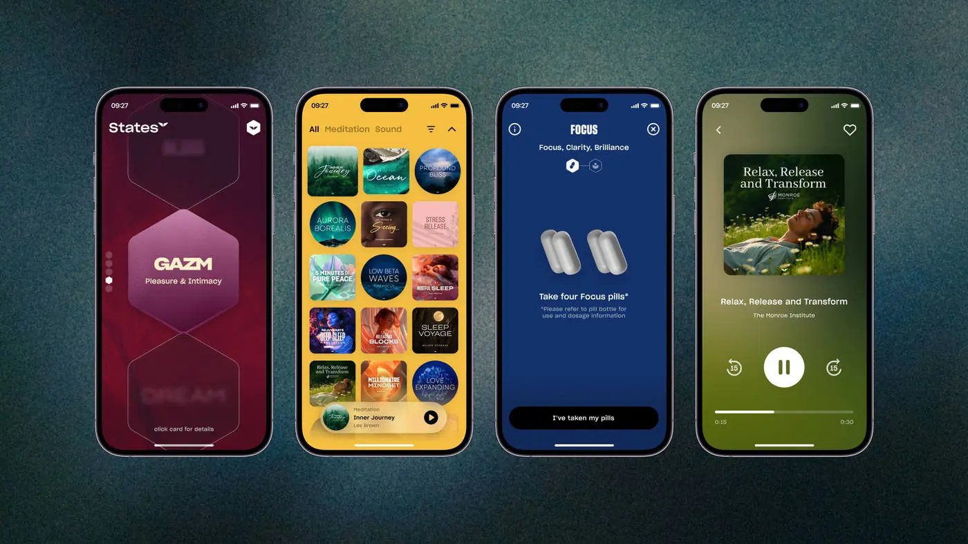 States companion app screens