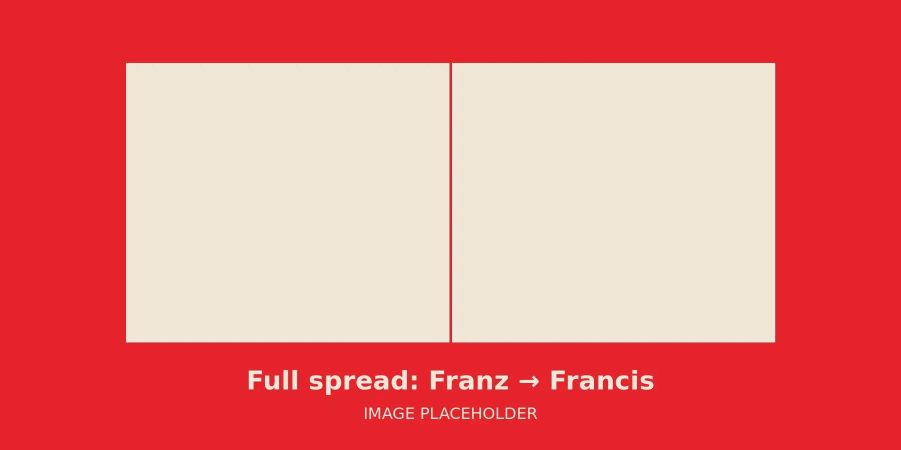 Full spread: Franz to Francis